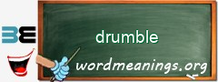 WordMeaning blackboard for drumble